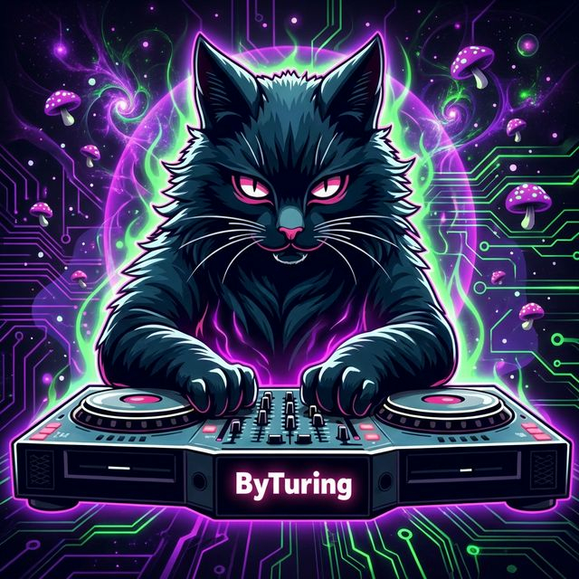 ByTuring DJ Cat Logo